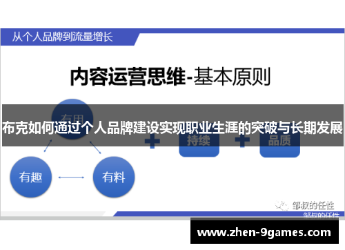 布克如何通过个人品牌建设实现职业生涯的突破与长期发展